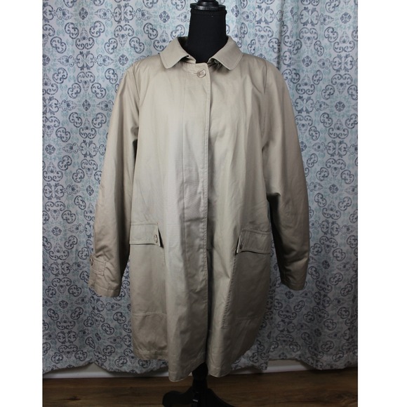 Dry Dock by Sevin Jackets & Blazers - Dry Dock by Sevin Exclusive Rainwear Plaid Lined Women's Trench Coat Sz 18